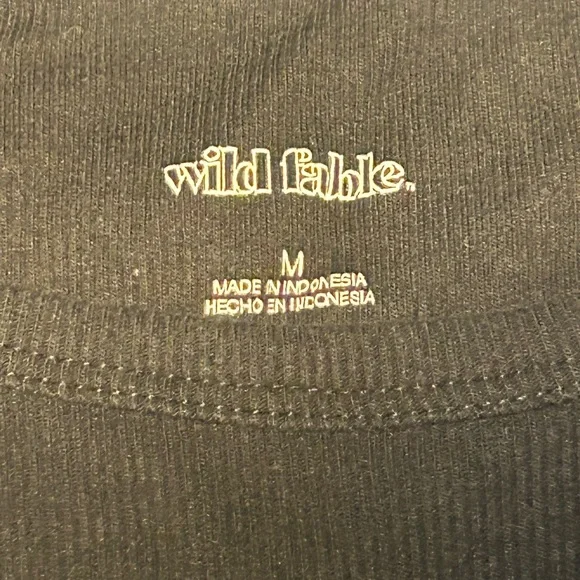 Wild Fable Black Sleeveless Crop Top - Picture 3 of 3